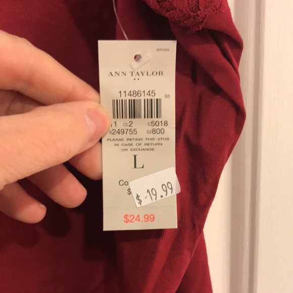 Ann Taylor red Cami - Picture 3 of 3